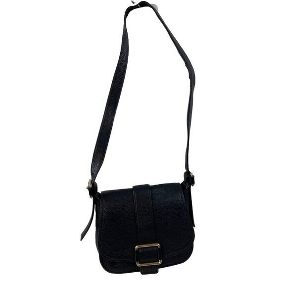 *Michael Kors Maxine Purse Black Pebbled Leather Crossbody Saddlebag Messenger - Picture 7 of 16